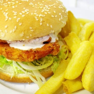 Chicken Burger & Chips