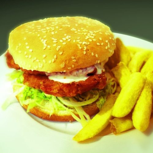 Chicken Burger & Chips