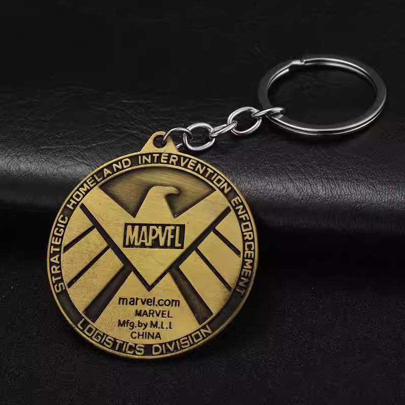 011059 Marvel - Copper S.H.E.I.L.D Badge Keychain (37 Points)