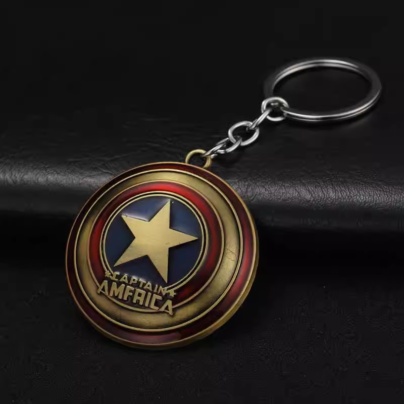 011050 Marvel - Copper Captain America Sheild Keychain (37 Points)