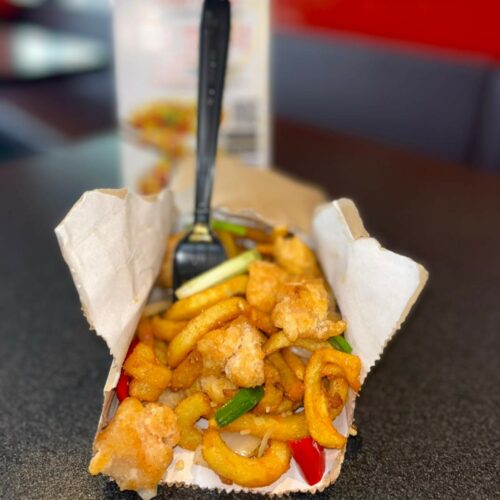 Spicy Bag with Curly Fries